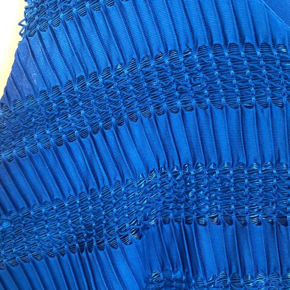 NY Collection Sleeveless Royal Blue Maxi Dress with Textured Detail - Size 3X - Picture 7 of 12